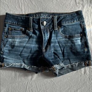 American Eagle Outfitters Dark Blue Jean Shorts